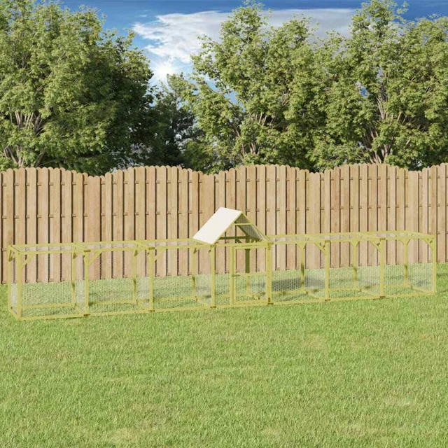 Poulailler 700x100x150 cm Bois de pin massif imprégné
