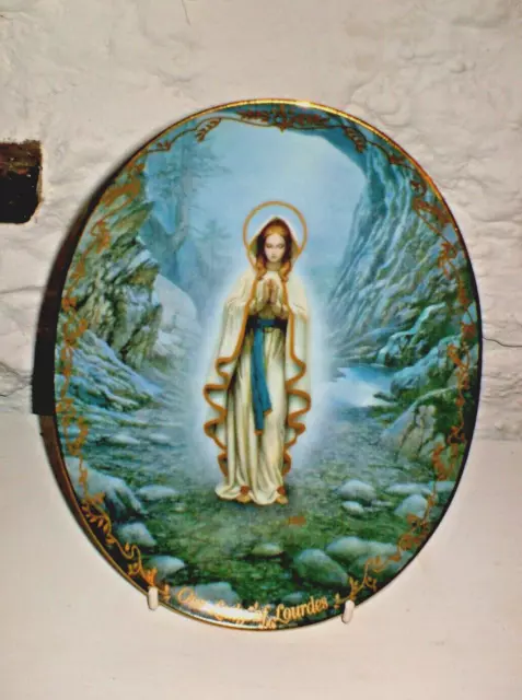 Bradford Exchange 1St Issue Our Lady Of Lourdes Visions Of Our Lady Wall Plaque