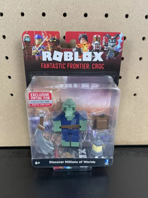 roblox fantastic frontier: croc single figure core pack with exclusive  virtual item code 