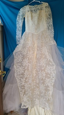 Vintage Wedding Gown 1960'S?-As Is-Size 6 Or 8