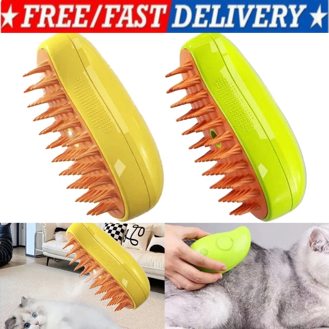 New Steamy Cat Brush - 3 In1 Cat Steamy Brush, Self Cleaning Steam Cat Brush