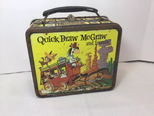1961 Quick Draw McGraw/ Huckleberry Hound And His Friends Lunchbox Hanna-Barbera