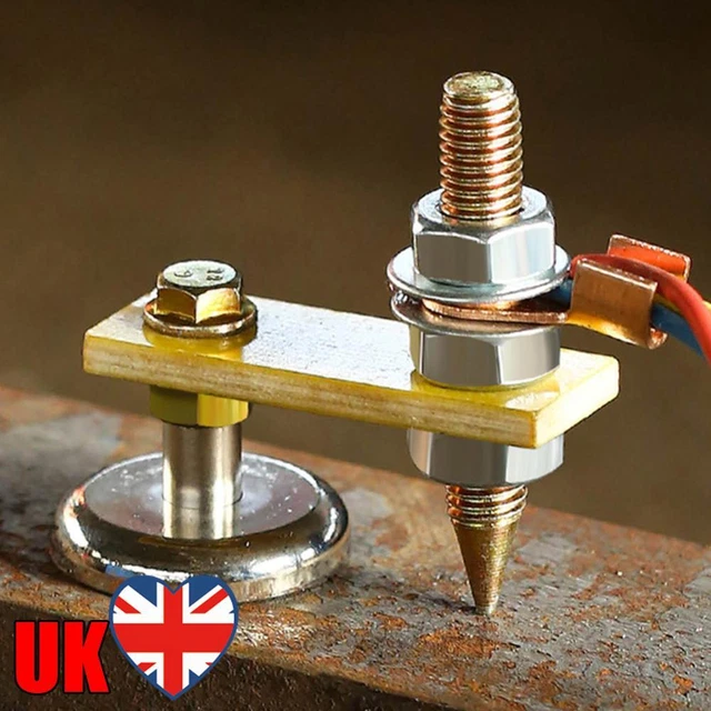Morsetto Magnetico Per Saldatura - Base Con Testa Magnetica Per Terra, Con Accessori Per Saldatore - Pratico E Portatile - Foto 5