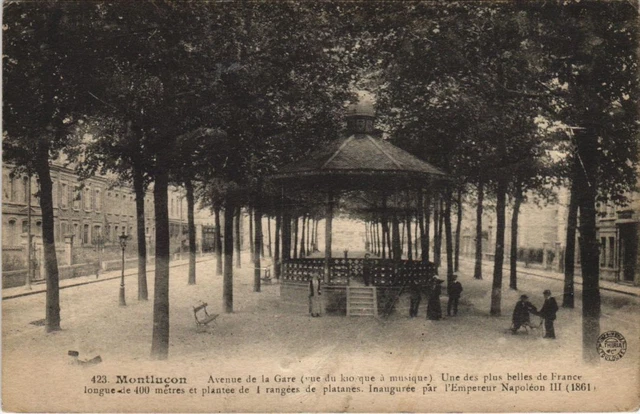 CPA MONTLUCON Avenue de la Gare - Kiosque de la Musique (1220969)