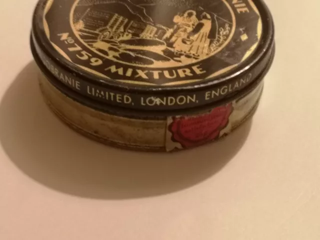 THE BALKAN SOBRANIE U.K. No759 Mixture vintage empty pipe tobacco tin 2