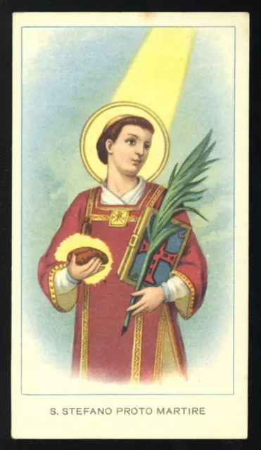 santino-holy card EGIM n.57 S.STEFANO PROTOMARTIRE