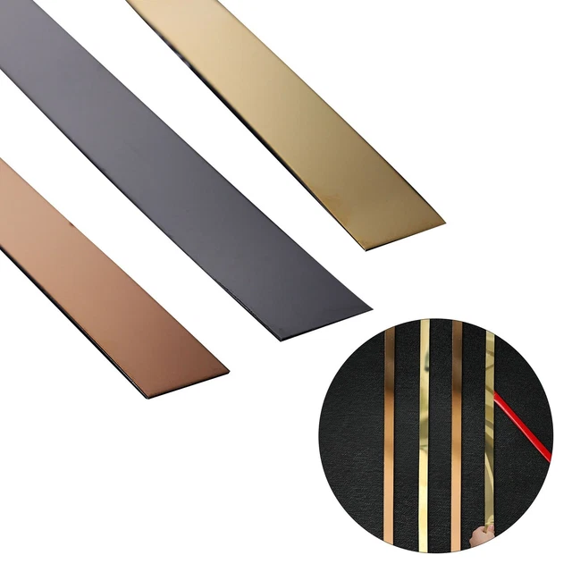 EASY DIY UPGRADE Peel and Stick Stainless Steel Wall Trim Molding 16 ...