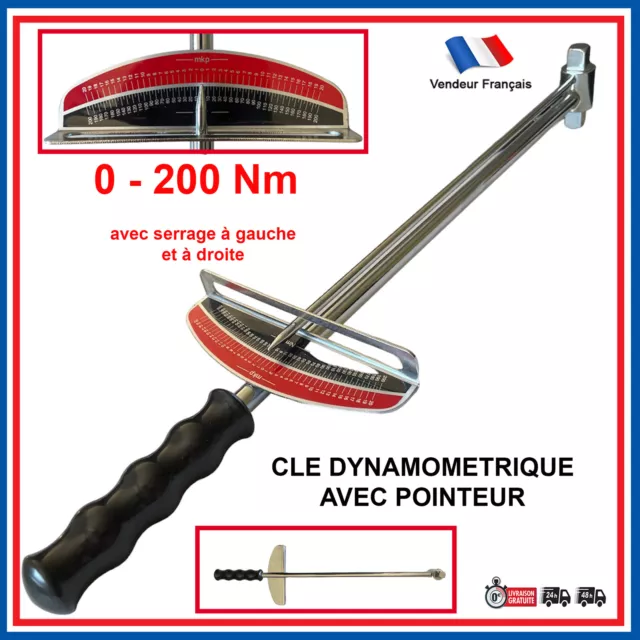 VANPO CLÉ DYNAMOMÉTRIQUE 3/8, Clé de Torsion 10-60 Nm, Outillage Mecanique  avec EUR 34,00 - PicClick FR