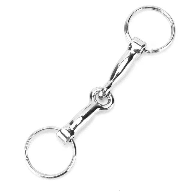 Snaffle Bits Keychain Zinc Alloy Pelham Keychain Single Connector Horse Bit Ana