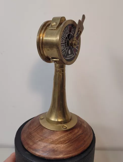 VTG 6" Brass Ship's Telegraph Engine Order Nautical Collectible Decor Chadburns 2