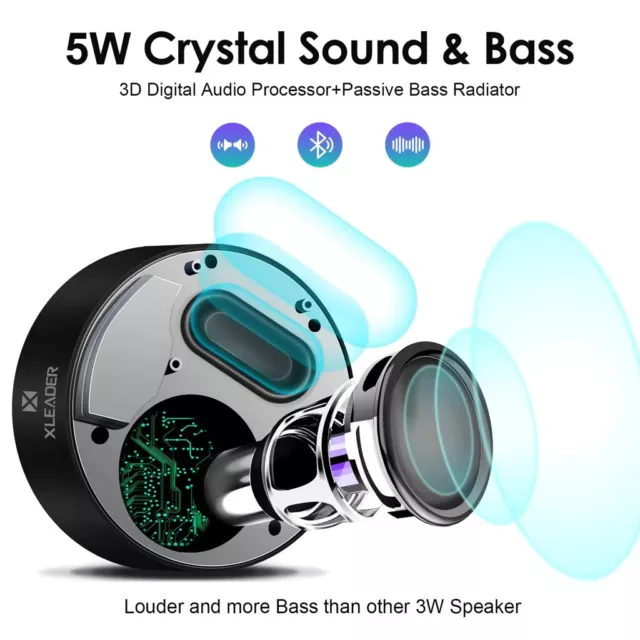 Smart Touch Wireless Speaker SoundAngel A8 (3rd Gen) 15h Playtime Mic TF card 3