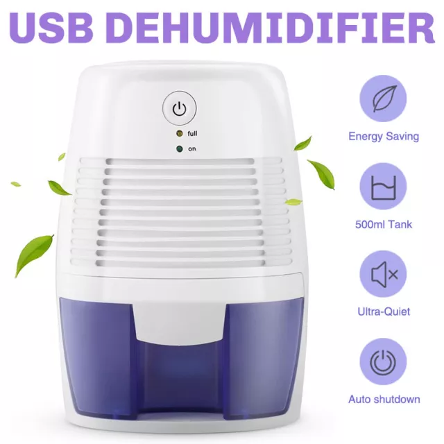 Mini Dehumidifier Small Portable for Damp Mould Condensation & Moisture in Home