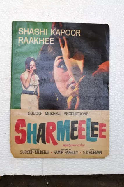 Vintage Sharmeelee Indian Hindi Movie Booklets Bollywood Pressbook Brochure Old