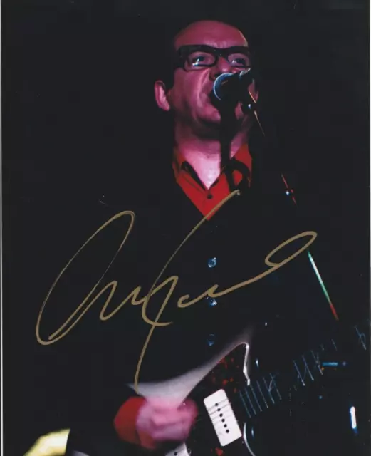 Elvis Costello Autographed 8x10 Pump It Up F655