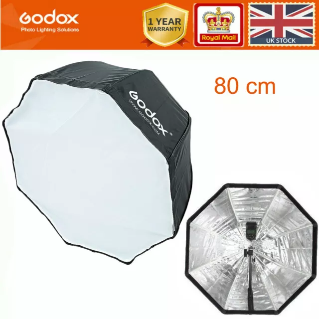 Godox 80cm 32" Octagon Umbrella Softbox for Speedlite Studio Flash Speedlight UK