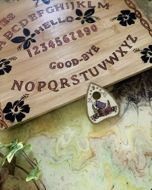 Hand Crafted Spirit Board  /Ouija  Board With Planchette 2