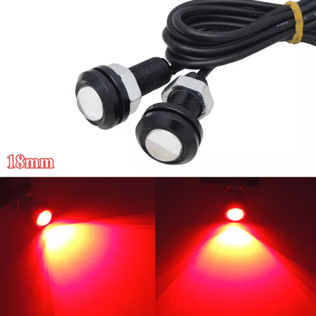 10x9W 18mm Red LED Car Motorcycle Truck Parking Sidemarker DRL Grille Lights