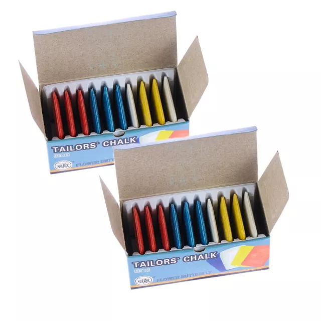 20 PCS New Markers Colorful Dressmaker Sewing Fabric Chalk Tailors Erasable