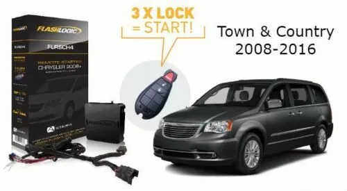 Flashlogic Add-On Remote Start for CHRYSLER TOWN & COUNTRY 2008-16 Plug and Play