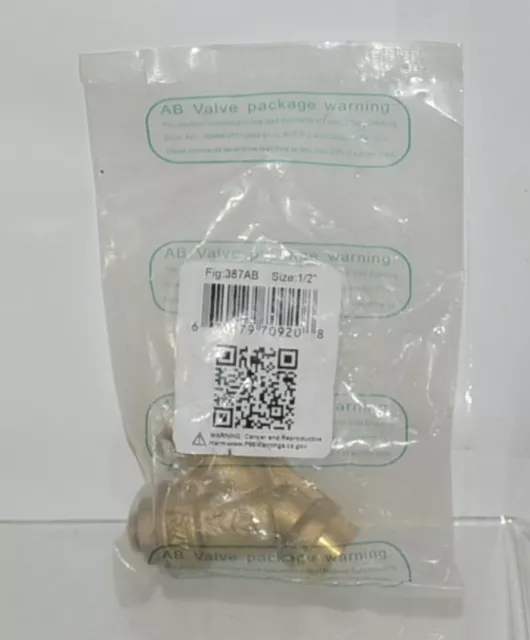 RWV Eco Valve 387AB 1/2 Inch Brass Wye Strainer Solder Mesh Screen