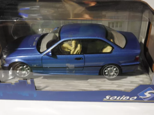 voiture miniature BMW E36 COUPE M3 SOLIDO 1/18 neuve dans sa boite