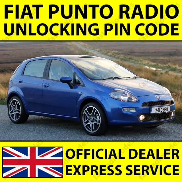 ✅Fiat Punto Auto Radio Navigation Entsperren Pin Code Für Alle Modelle✅