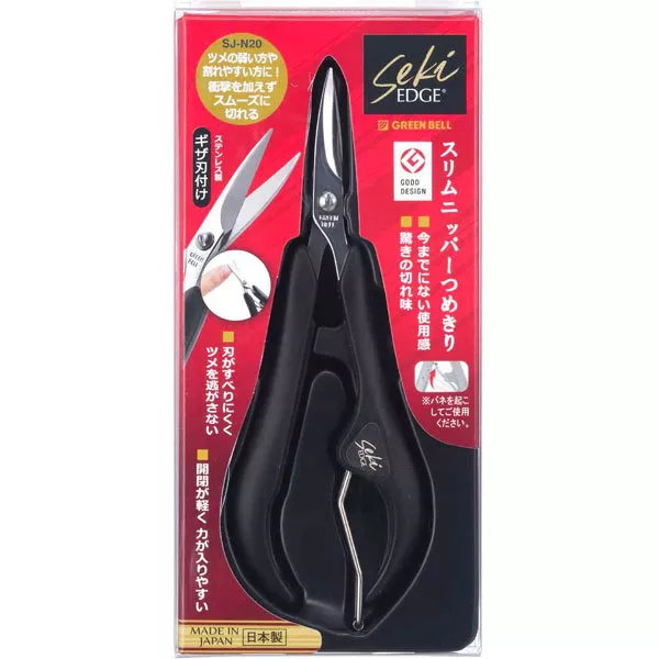 Seki Edge Toenail & Acrylic Nail Scissors Nail Clipper SJ-N20(SS-201) New Japan