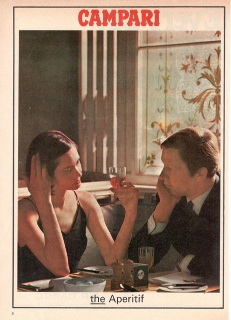 BITTER CAMPARI the aperitif  1 pagina Pubblicità 1967 INCONTRO