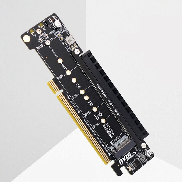 Adattatore PCI-E Per SSD M.2 NVMe – Trasforma Una Slot PCI-E X1 In Presa Per SSD Veloce, Marca CY