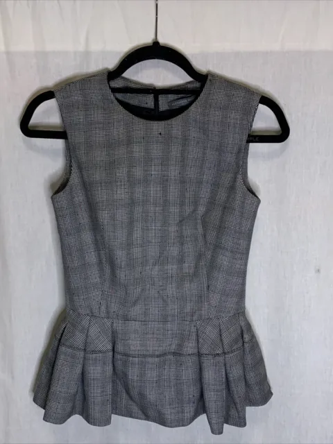 Alexander McQueen sleeveless top Women’s Size 38 Wool Polyester Pre-Owned  Gray￼