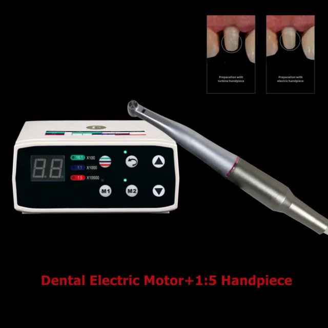 Dental NSK Style Electric micromotor Brushless with 1:5 LED Increase Handpiece
