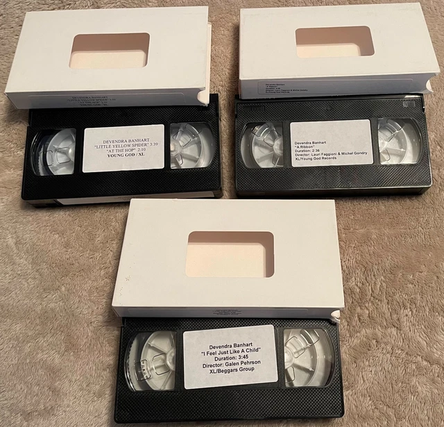 Vhs Ribbon DEVENDRA BANHART-A RIBBON/SPIDER/AT The Hop/I Feel/Vhs Promo Music ...