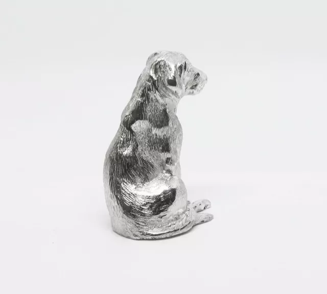 English Made Labrador Dog Solid Silver Animal Model Figurine Figure 3