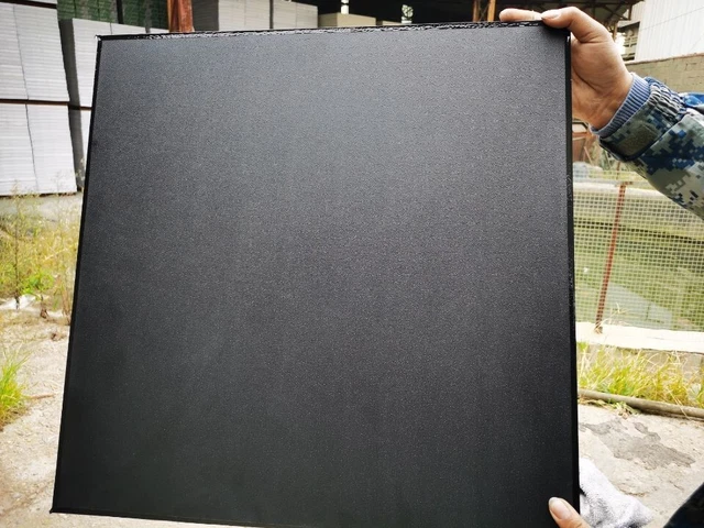 10 Black Vinyl Suspended Ceiling Tiles Wipeable  595 x 595mm  10 tiles not  8