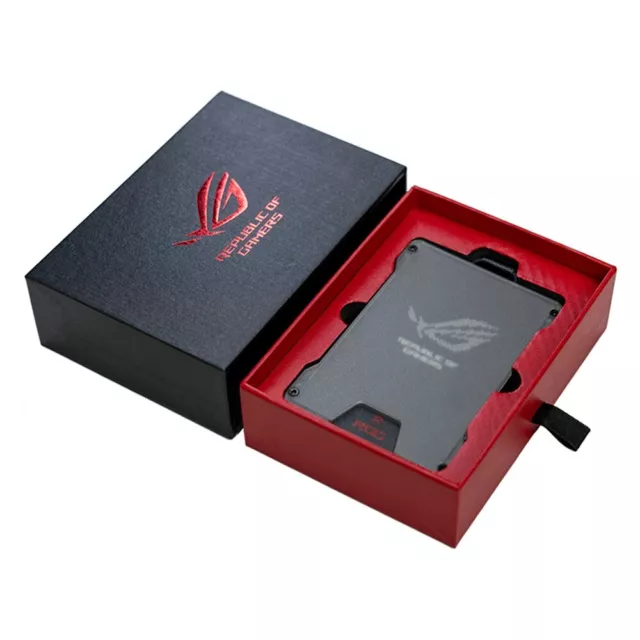 ASUS ROG  Business Office Work ID Badge Card Holder Metal Case Neck Strap