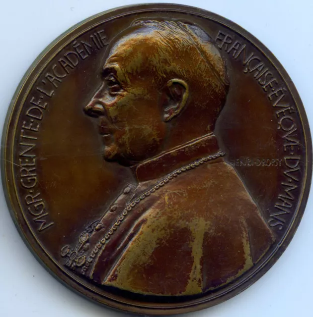 Francia Georges Grente Cardenal Y Obispo De Mans Medalla 1918-1943