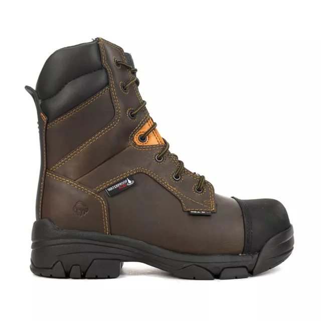 Wolverine Men's Condor 8" CSA Dark Brown Waterproof Composite Toe Work Boots ...