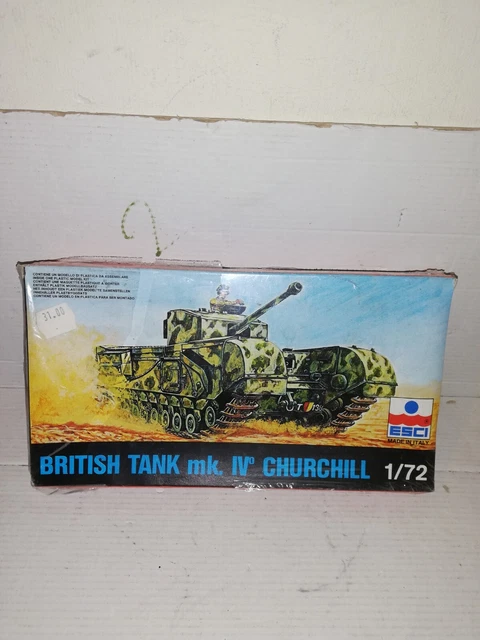 MAQUETTE ESCI BRITISH Tank Mk Iv Churchill 1/72 Neuf Scelle EUR 25,00 - FR