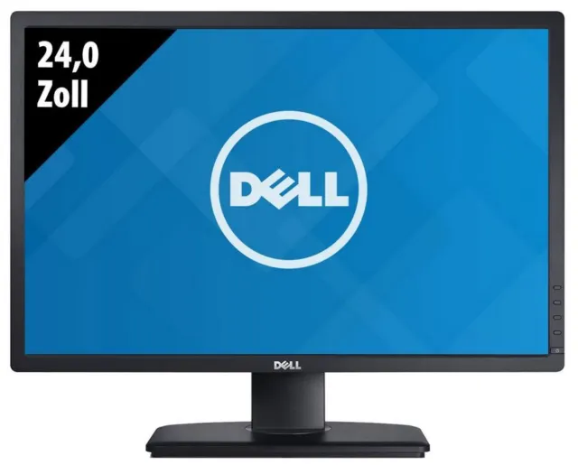 Dell UltraSharp U2412M 24" 61 cm  16:10 LED LCD Monitor - Schwarz (2412)