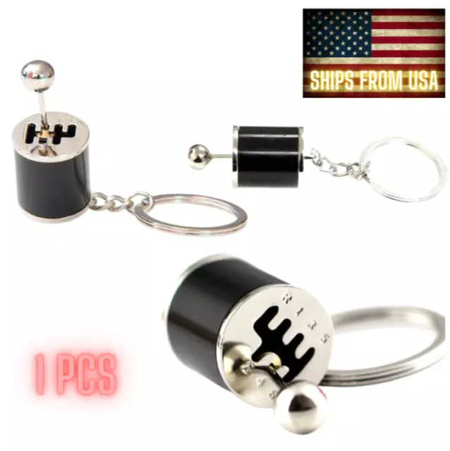 Manual Transmission Shift Gearbox Fidget Toy Gated Keychain Stainless Standard