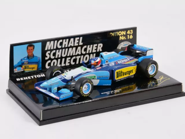 MINICHAMPS 1/43 Benetton Renault B195 Schumacher Gp Brasil 510954301 #16