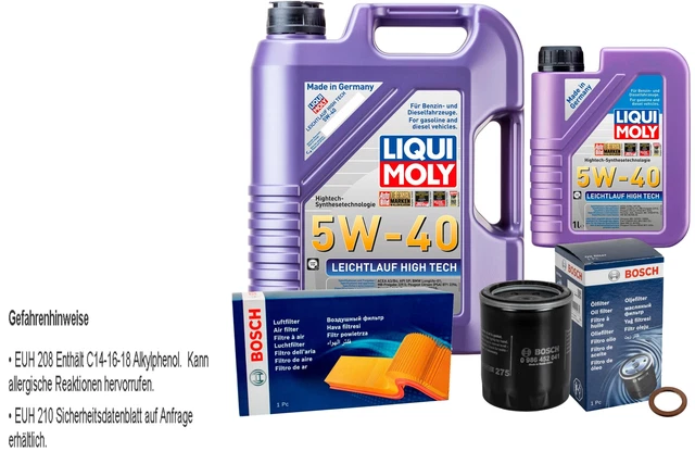 INSPEKTIONSKIT FILTER LIQUI MOLY ÖL 6L 5W-40 Für Mercedes-Benz C-Klasse W203