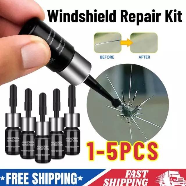 Automotive Glass Nano Repair Kit Fluid Fix Car Windshield Resin Chip Crack Tool