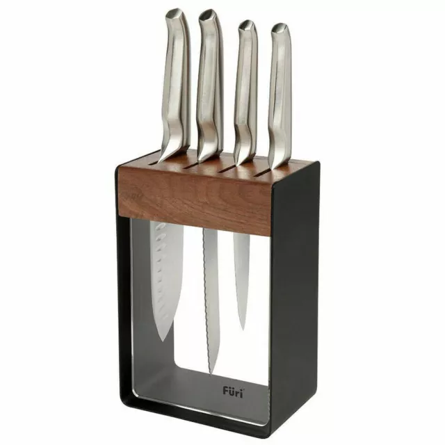 Furi Pro Limited Edition 5 Piece Knife Block Set Black 5pc