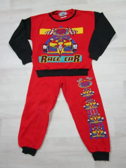 Vintage 1990's Race Car Outfit Set Top & Pants Formula Racing Indy Grand Prix