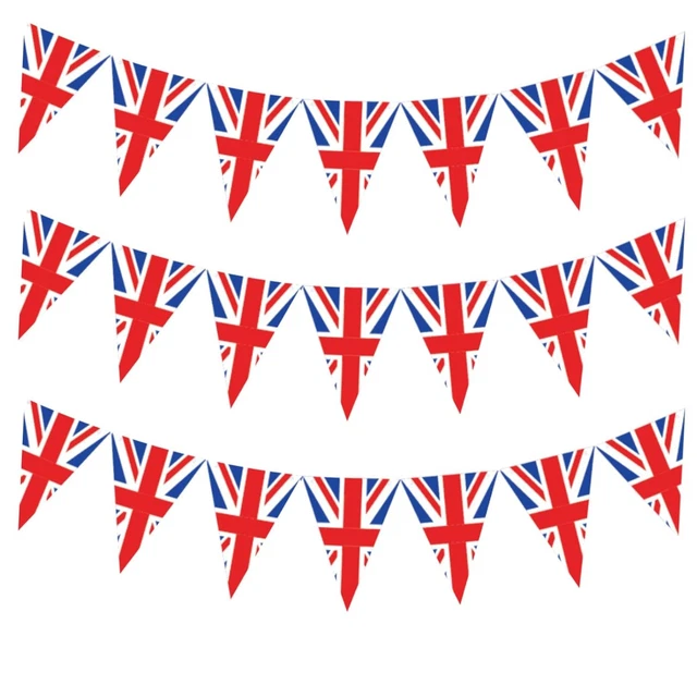 UNION JACK BUNTING Banner for VE Day 80th Anniversary Decorations,3m VE ...