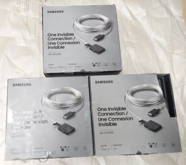 Cable de conexión invisible Samsung 15 m para televisores QLED 4K y marco VG-SOCR15/ZA