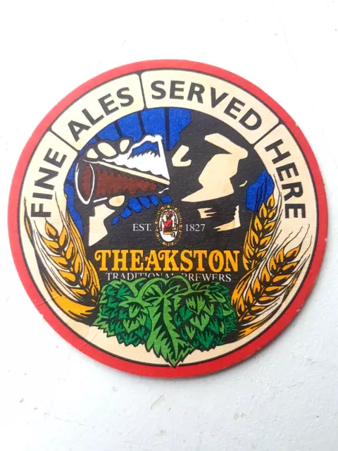 Vintage THEAKSTON - Traditional Brewers ... Cat No'50 Beer mat / Coaster