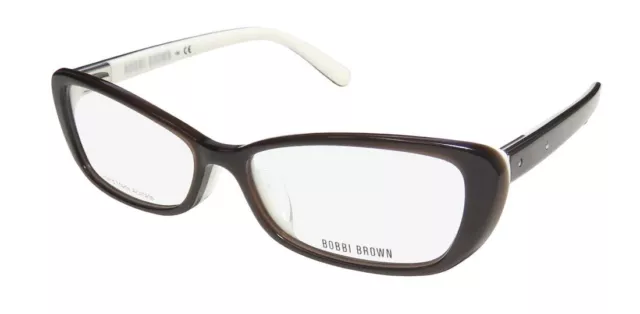 New Bobbi Brown The Devin Eyewear Cat Eye Brown Womens Full-Rim Jct Plastic