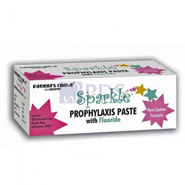 Crosstex UPMB Sparkle Prophy Paste Cups Medium Grit Berrylicious 200/Pk